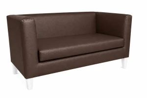 Sofa Monaco : Kolor nogi - Biała, Kolor tkaniny - EKO-SKÓRA - 2D, Typ tkaniny - Eko-skóra , Wysokość nogi - 15 cm
