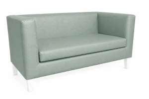 Sofa Monaco : Kolor nogi - Biała, Kolor tkaniny - EKO-SKÓRA - 7D, Typ tkaniny - Eko-skóra , Wysokość nogi - 15 cm