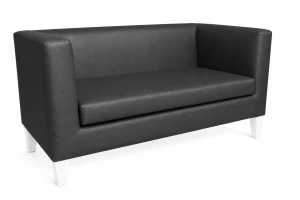 Sofa Monaco : Kolor nogi - Biała, Kolor tkaniny - EKO-SKÓRA - 23D, Typ tkaniny - Eko-skóra , Wysokość nogi - 15 cm
