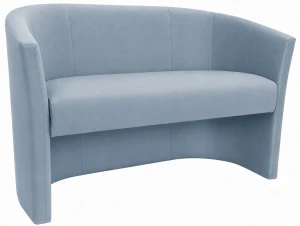 Sofa CLUB tapicerowana : Kolor tkaniny - VELVET - BL06, Typ tkaniny - Velvet