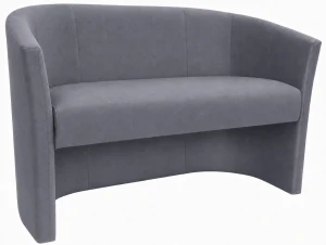 Sofa CLUB tapicerowana : Kolor tkaniny - VELVET - BL14, Typ tkaniny - Velvet