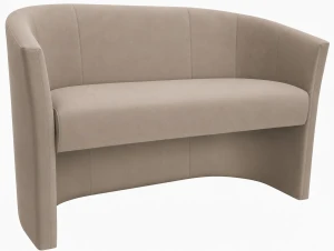 Sofa CLUB tapicerowana : Kolor tkaniny - VELVET - MG09, Typ tkaniny - Velvet