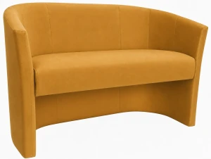 Sofa CLUB tapicerowana : Kolor tkaniny - VELVET - MG15, Typ tkaniny - Velvet