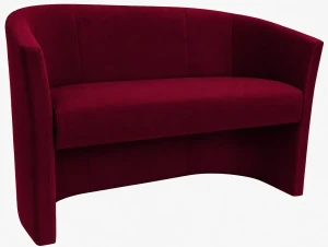 Sofa CLUB tapicerowana : Kolor tkaniny - VELVET - MG31, Typ tkaniny - Velvet