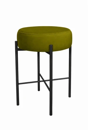 Hoker Pola krzesło barowe podstawa metalowa : Kolor Stelaża - Czarny , Kolor tkaniny - VELVET - BL75, Typ tkaniny - Velvet
