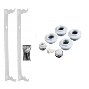 Zestaw przyłączeniowy grzejnika aluminiowego, Listwa mocująca do grzejnika - 350 mm