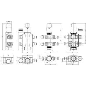 Grzejnik dekoracyjny panelowy pionowy Julia 1600 pojedynczy Szerokość - 468 mm, Wersja - Pojedyncza, Wieszak na ręczniki - Biały - 260 mm