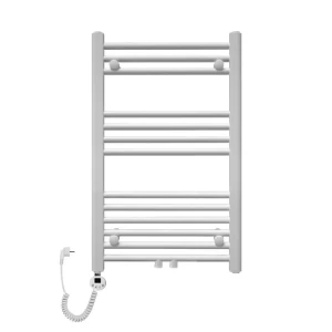 Grzejnik łazienkowy TRM 800 biały elektryczny, Szerokość - 400 mm, Grzałka elektryczna - Biała 600 w