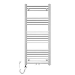 Grzejnik łazienkowy TRM 1200 biały elektryczny, Szerokość - 400 mm, Grzałka elektryczna - Biała 600 w