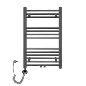 Grzejnik łazienkowy TRM 800 antracyt elektryczny, Szerokość - 400 mm, Grzałka elektryczna - Antracyt 600 w