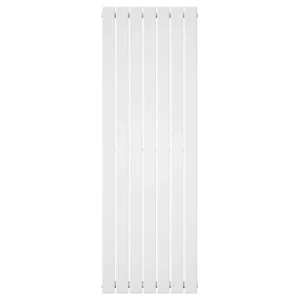 Grzejnik dekoracyjny panelowy pionowy Julia 1800 pojedynczy Szerokość - 546 mm, Wersja - Pojedyncza, Wieszak na ręczniki - Biały - 460 mm