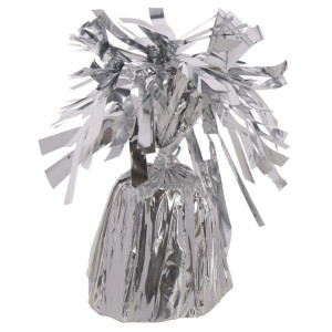 4szt ciężarki do balonów foliowane srebrne