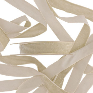 wstążka DELUXE 25mm*9m CREAM