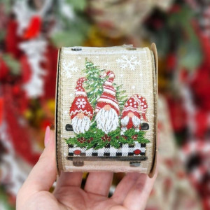 wstążka GNOMES & CARS 63mm*10m