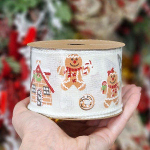 wstążka GINGERBREAD MAN 63mm*10m