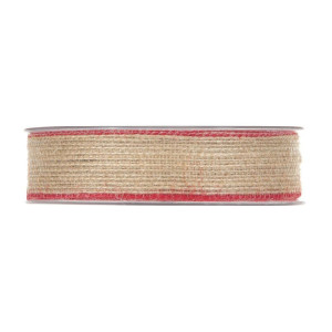 wstążka JUTA COLOR 25mm*12m RED