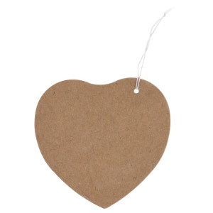48szt zawieszki-etykiety Serca tekturowe 7cm kraft