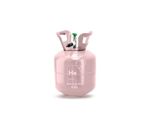 butla z helem na 20 balonów jasnoróżowa