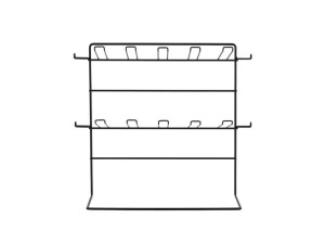 Ekspozytor metalowy mały, 43x20,5x41 cm, czarny