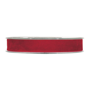 wstążka welurowa DOUBLE VELVET 15mm*7m RED