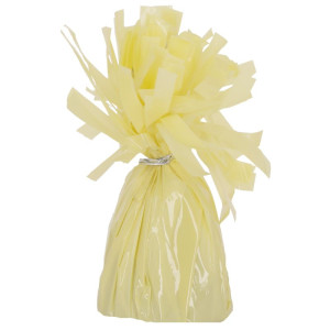 4szt ciężarki do balonów foliowane jasny żółty