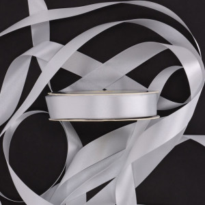 wstążka RASO 25mm*50m SILVER