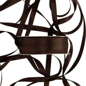 wstążka RASO 12mm*100m CHOCOLATE
