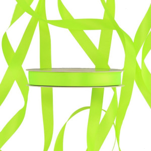 wstążka RASO 15mm*50m GREEN NEON