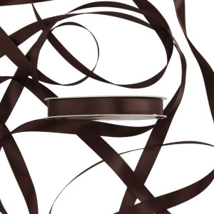 wstążka RASO 15mm*50m CHOCOLATE