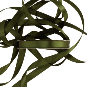 wstążka RASO 15mm*50m DARK OLIVE