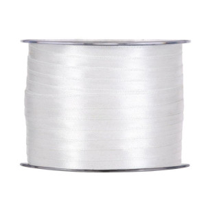 wstążka RASO 6mm*100m WHITE