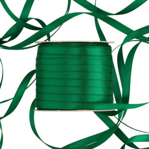wstążka RASO 6mm*100m DARK GREEN