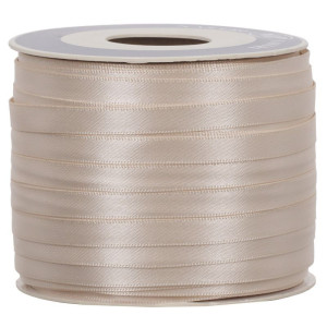 wstążka RASO 6mm*100m LIGHT CREAM