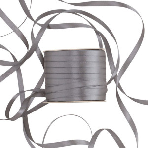 wstążka RASO 6mm*100m DARK GREY