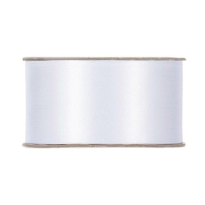 wstążka RASO 40mm*25m WHITE