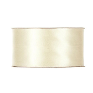 wstążka RASO 40mm*25m CREAM