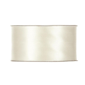wstążka RASO 40mm*25m LIGHT CREAM