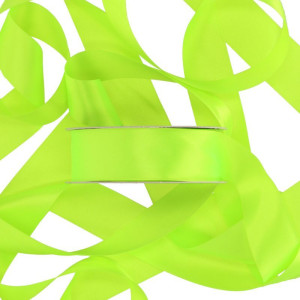 wstążka RASO 40mm*25m GREEN NEON