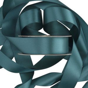 wstążka RASO 40mm*25m PETROLEUM BLUE