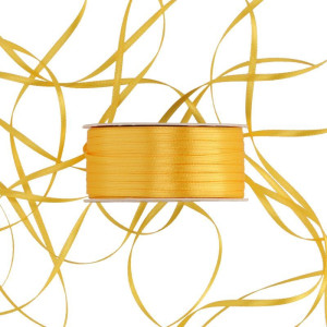 wstążka RASO 3mm*100m DARK YELLOW