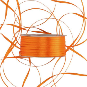 wstążka RASO 3mm*100m ORANGE