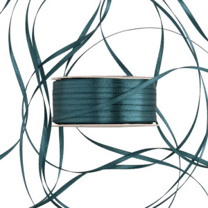 wstążka RASO 3mm*100m PETROLEUM BLUE