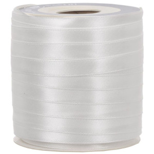 wstążka RASO 10mm*100m WHITE