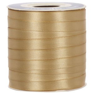 wstążka RASO 10mm*100m LIGHT GOLD