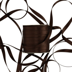 wstążka RASO 10mm*100m CHOCOLATE
