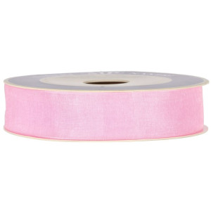 wstążka organzowa 25mm*50m PINK