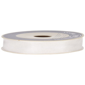 wstążka organzowa 15mm*50m WHITE