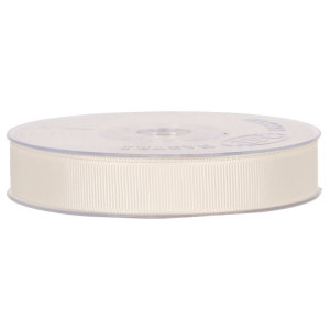 wstążka rypsowa GROS GRAIN 15mm*20m BEIGE