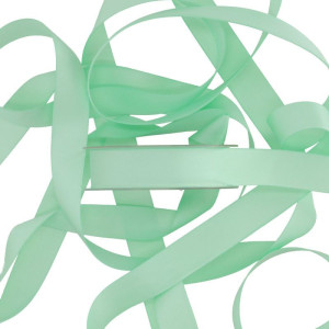 wstążka MATT DOUBLE SATIN 25mm*15m ICE GREEN