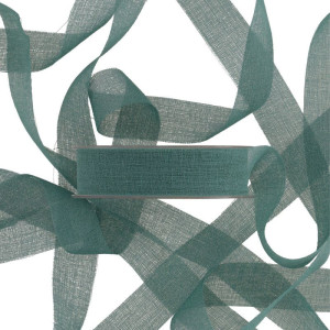 wstążka DELICATE 25mm*25m FROSTY GREEN
